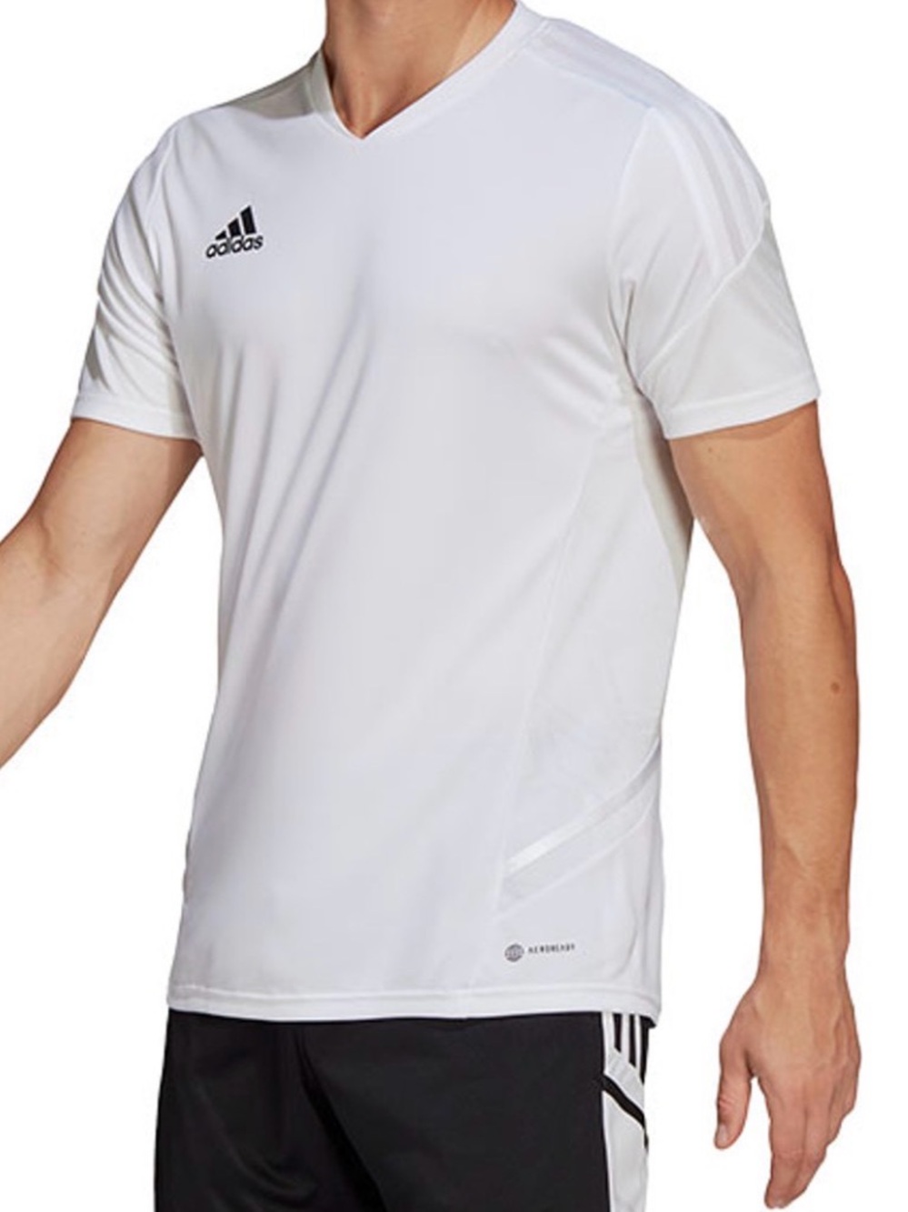 adidas Men's Condivo 22 V-Neck Soccer Jersey White Sz S. NWT